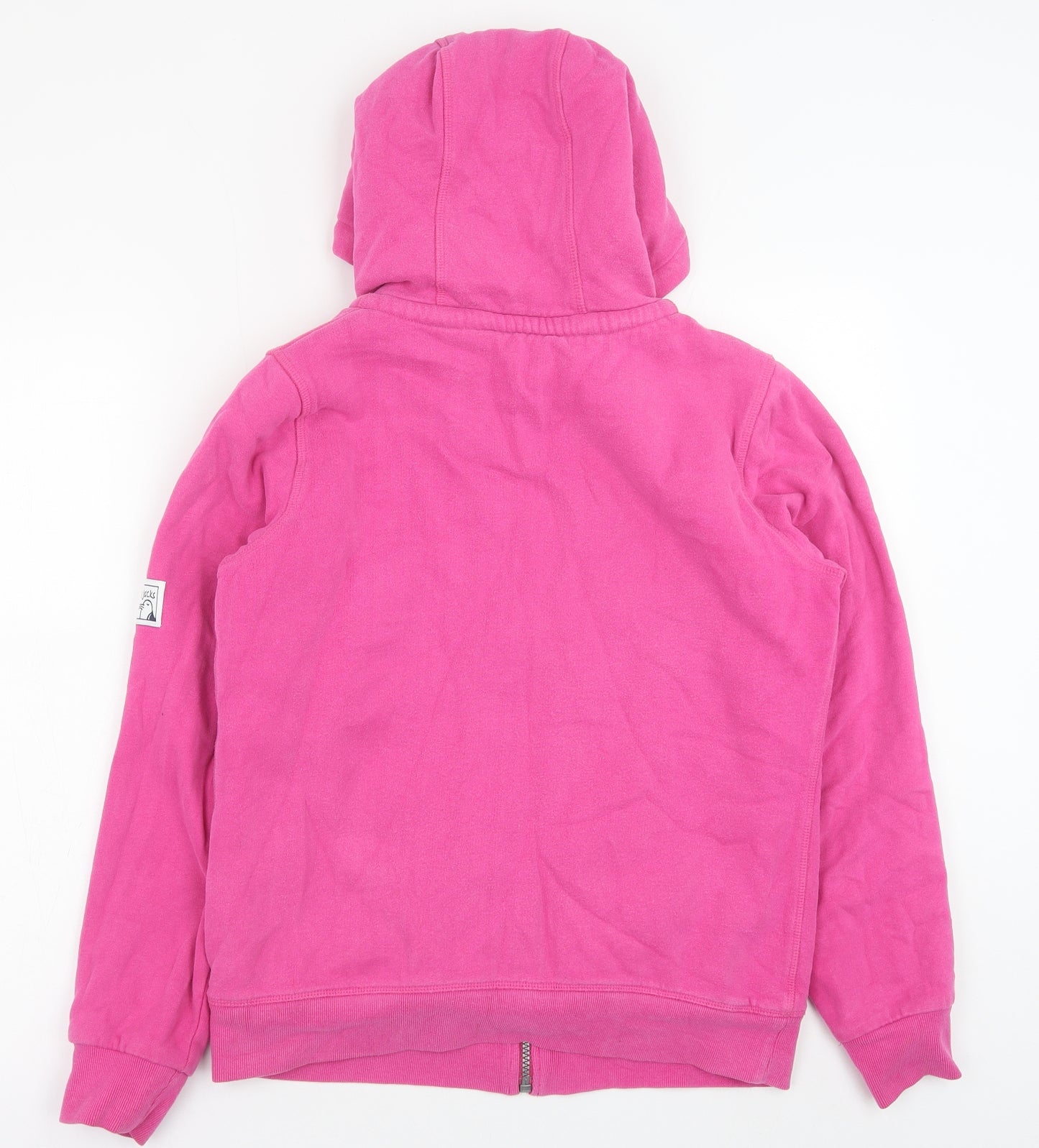 Lazy Jacks Womens Pink Cotton Full Zip Hoodie Size M Zip