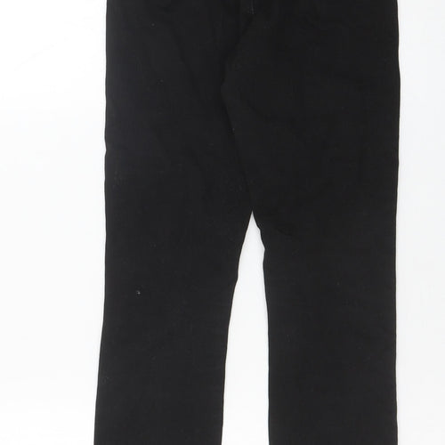Denim & Co. Womens Black Cotton Skinny Jeans Size 8 L26 in Regular Button