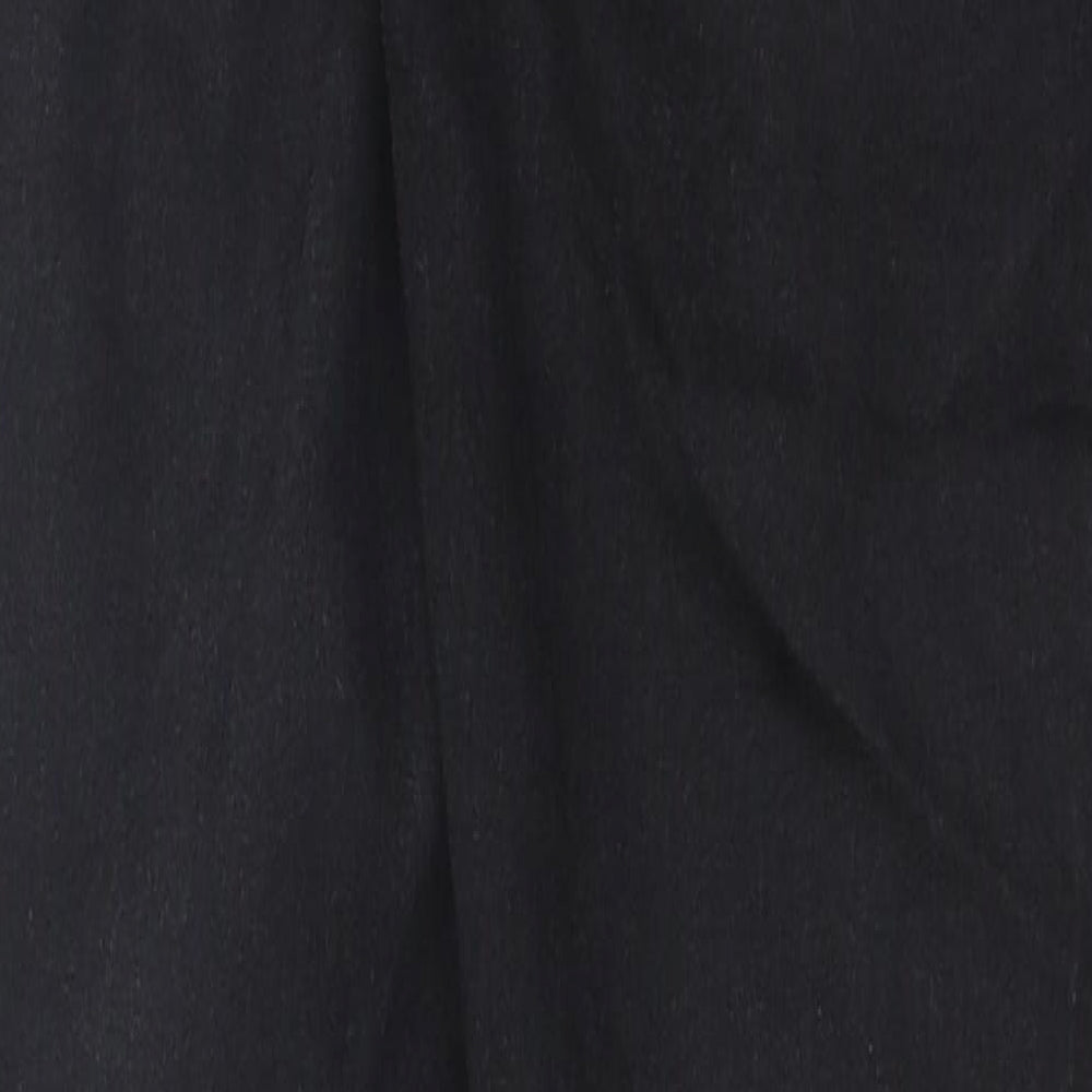 H&M Womens Black Cotton Skinny Jeans Size 10 Regular Button