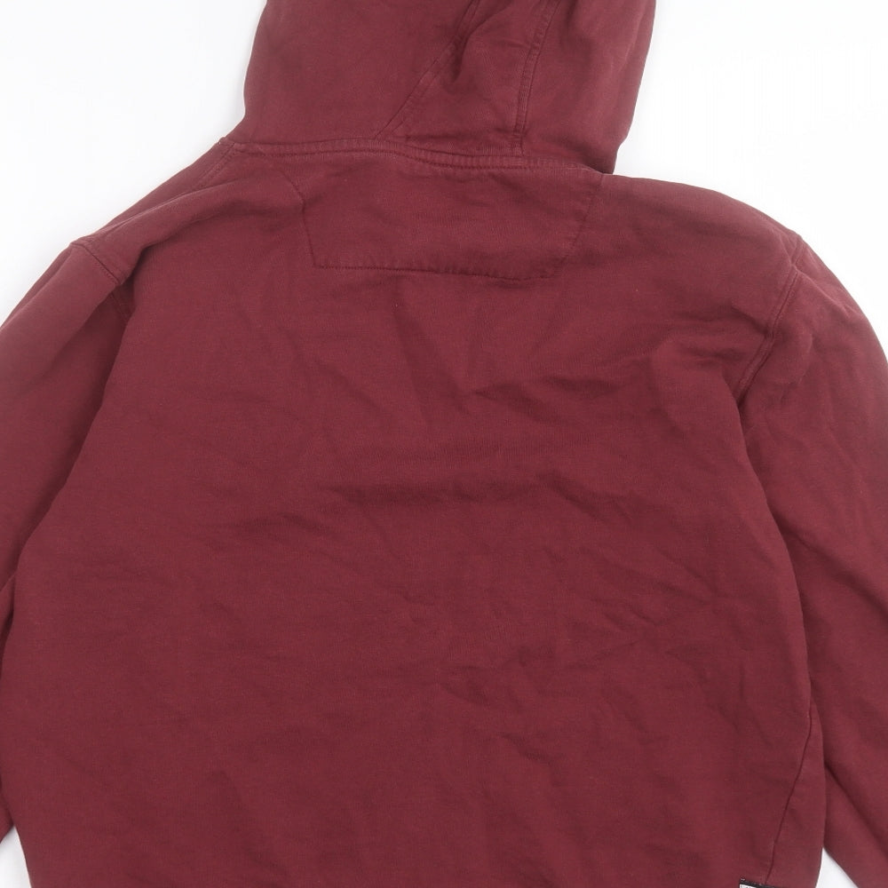 Weekend Offender Mens Purple Cotton Pullover Hoodie Size S