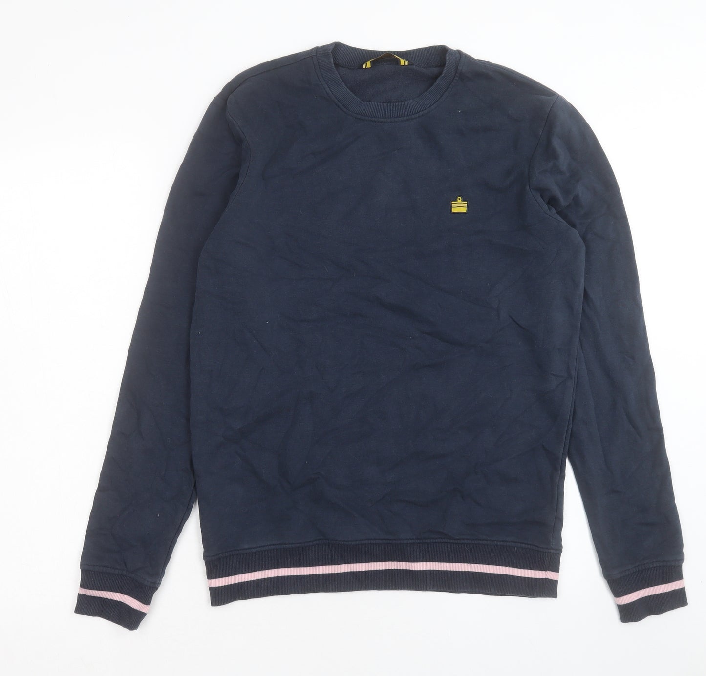 TU Womens Blue Cotton Pullover Sweatshirt Size S Pullover
