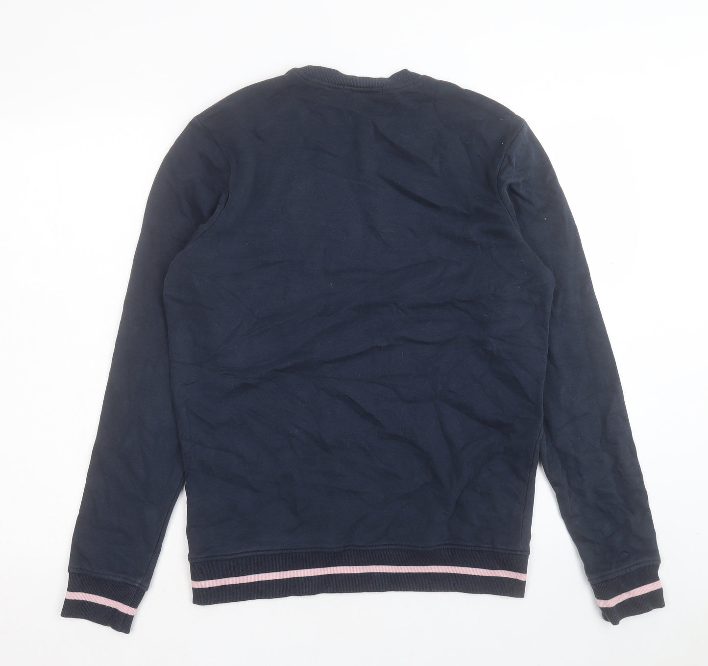 TU Womens Blue Cotton Pullover Sweatshirt Size S Pullover
