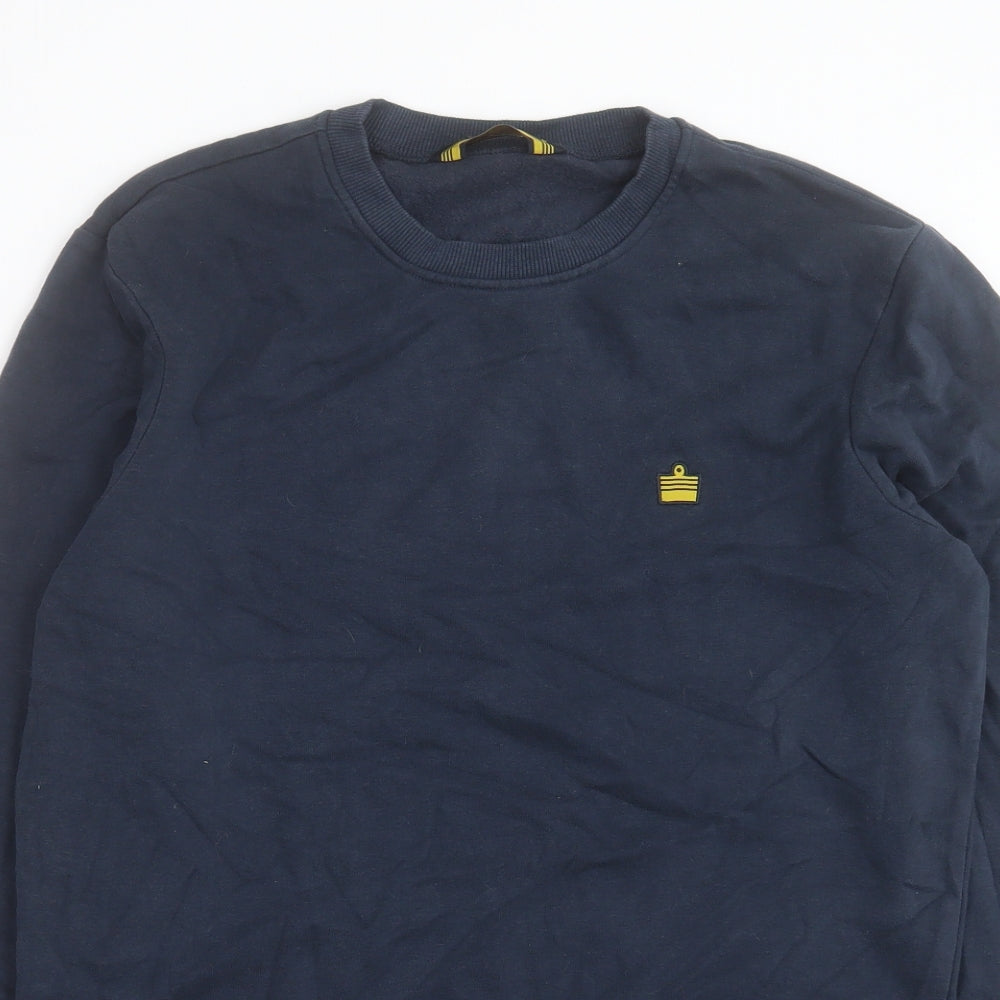 TU Womens Blue Cotton Pullover Sweatshirt Size S Pullover