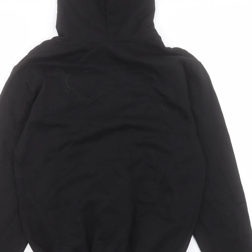 Famona Womens Black Cotton Pullover Hoodie Size XS Pullover