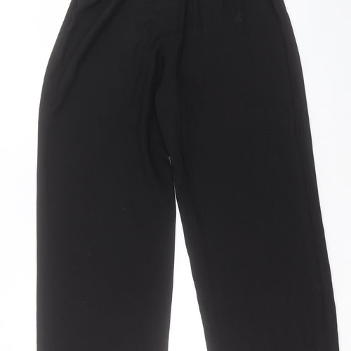 Roman Womens Black Polyester Trousers Size 14 Regular Zip