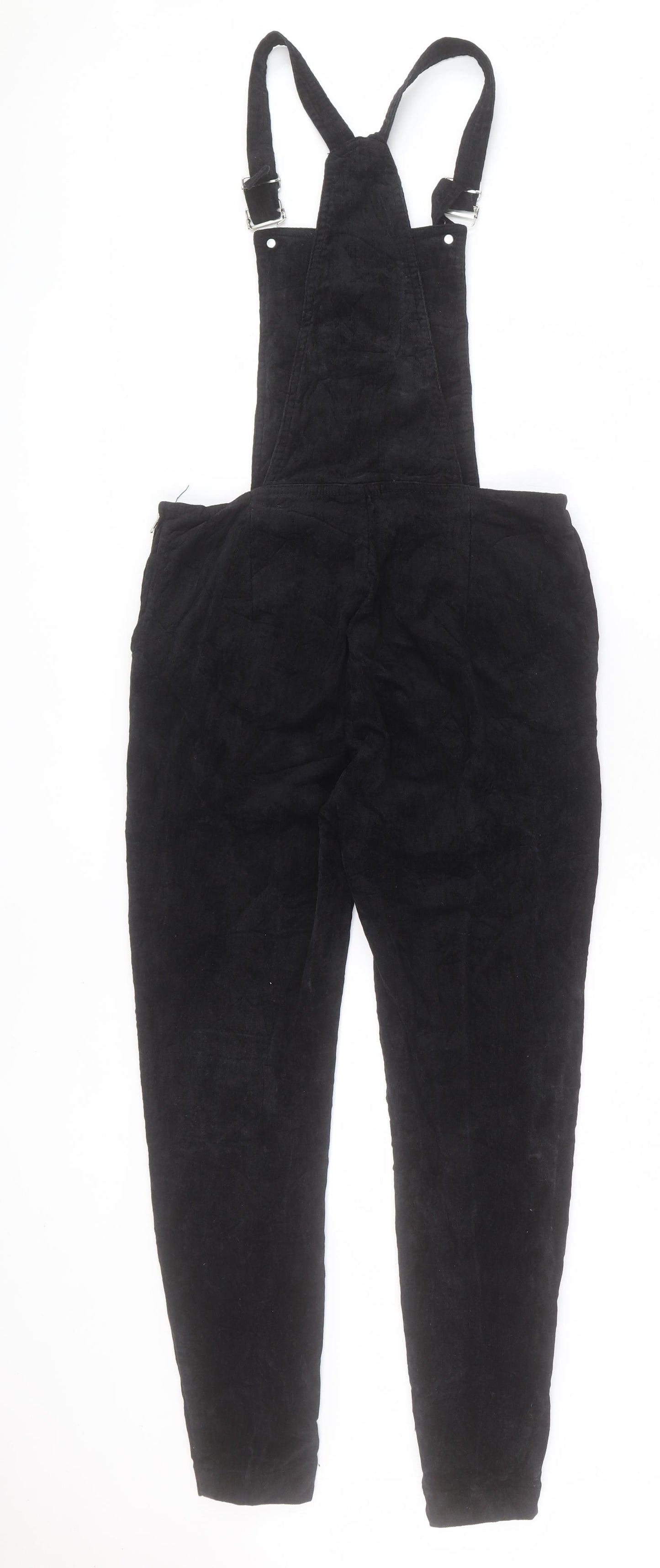 Goldie Womens Black Viscose Dungaree One-Piece Size M Buckle