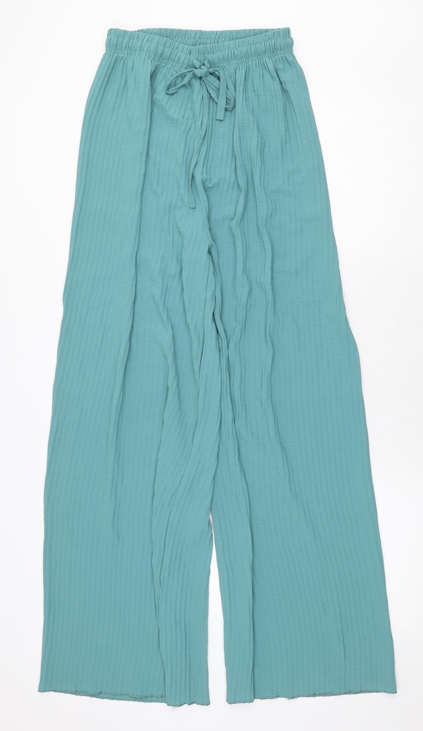 TU Womens Green Polyamide Trousers Size XS Regular Tie