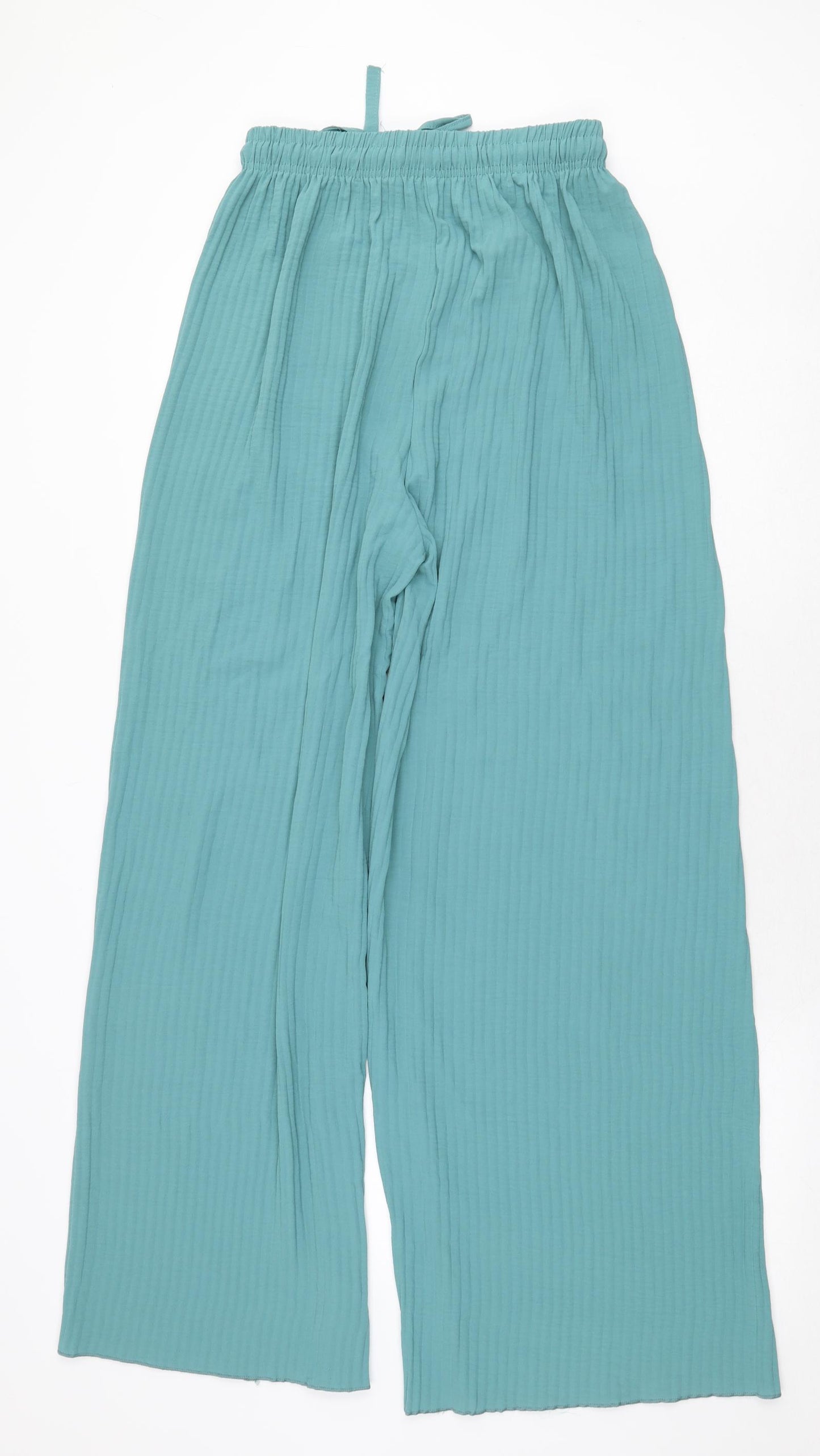 TU Womens Green Polyamide Trousers Size XS Regular Tie