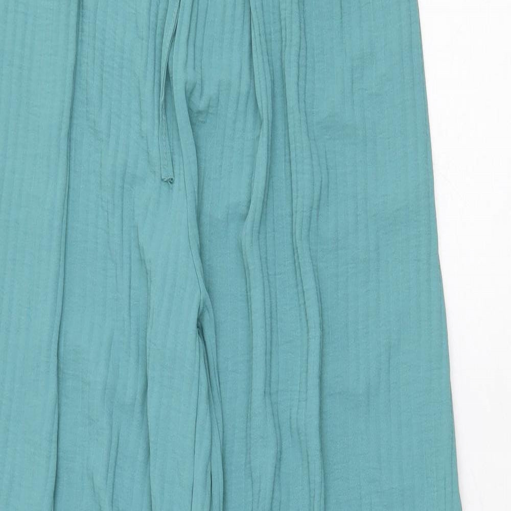 TU Womens Green Polyamide Trousers Size XS Regular Tie