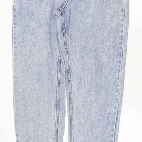 Primark Womens Blue Cotton Skinny Jeans Size 10 Regular Zip
