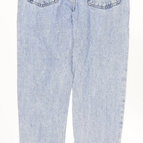 Primark Womens Blue Cotton Skinny Jeans Size 10 Regular Zip