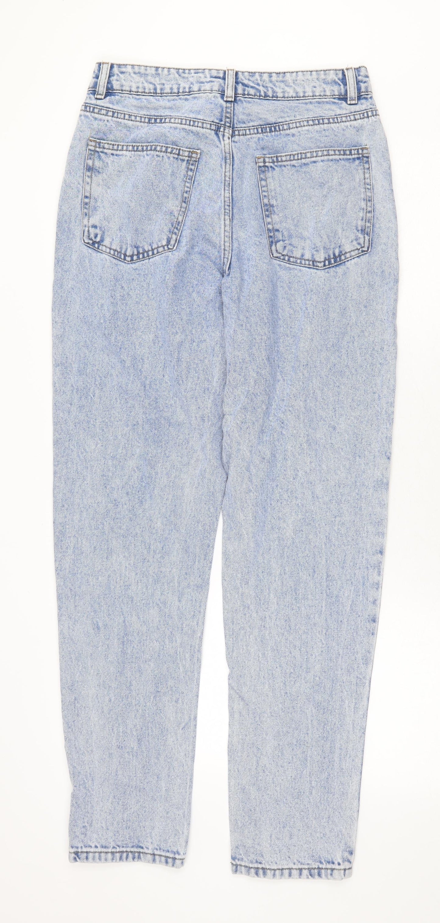 Primark Womens Blue Cotton Skinny Jeans Size 10 Regular Zip