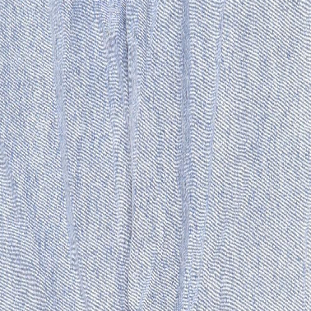 Primark Womens Blue Cotton Skinny Jeans Size 10 Regular Zip