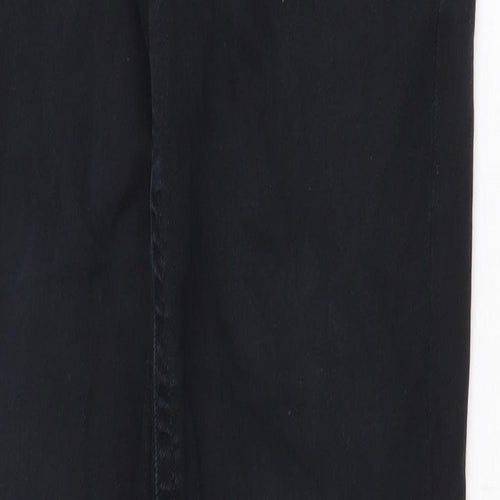 River Island Womens Black Cotton Skinny Jeans Size 8 Regular Zip