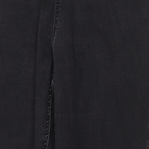 Preworn Womens Black Cotton Jegging Jeans Size 32 in Regular