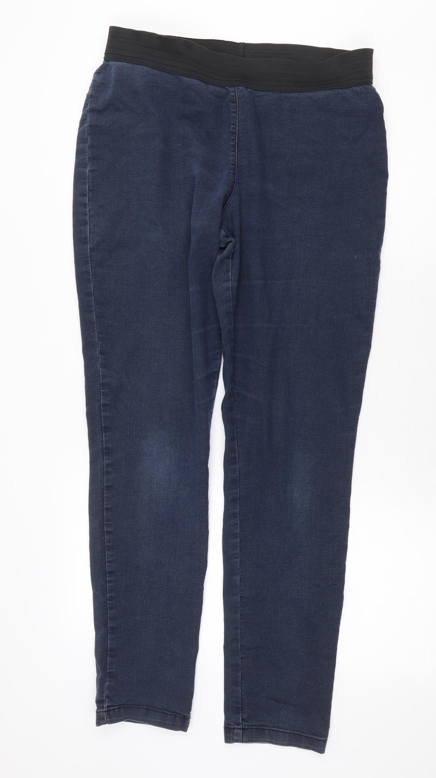 Marks and Spencer Womens Blue Cotton Jegging Jeans Size 12 Regular