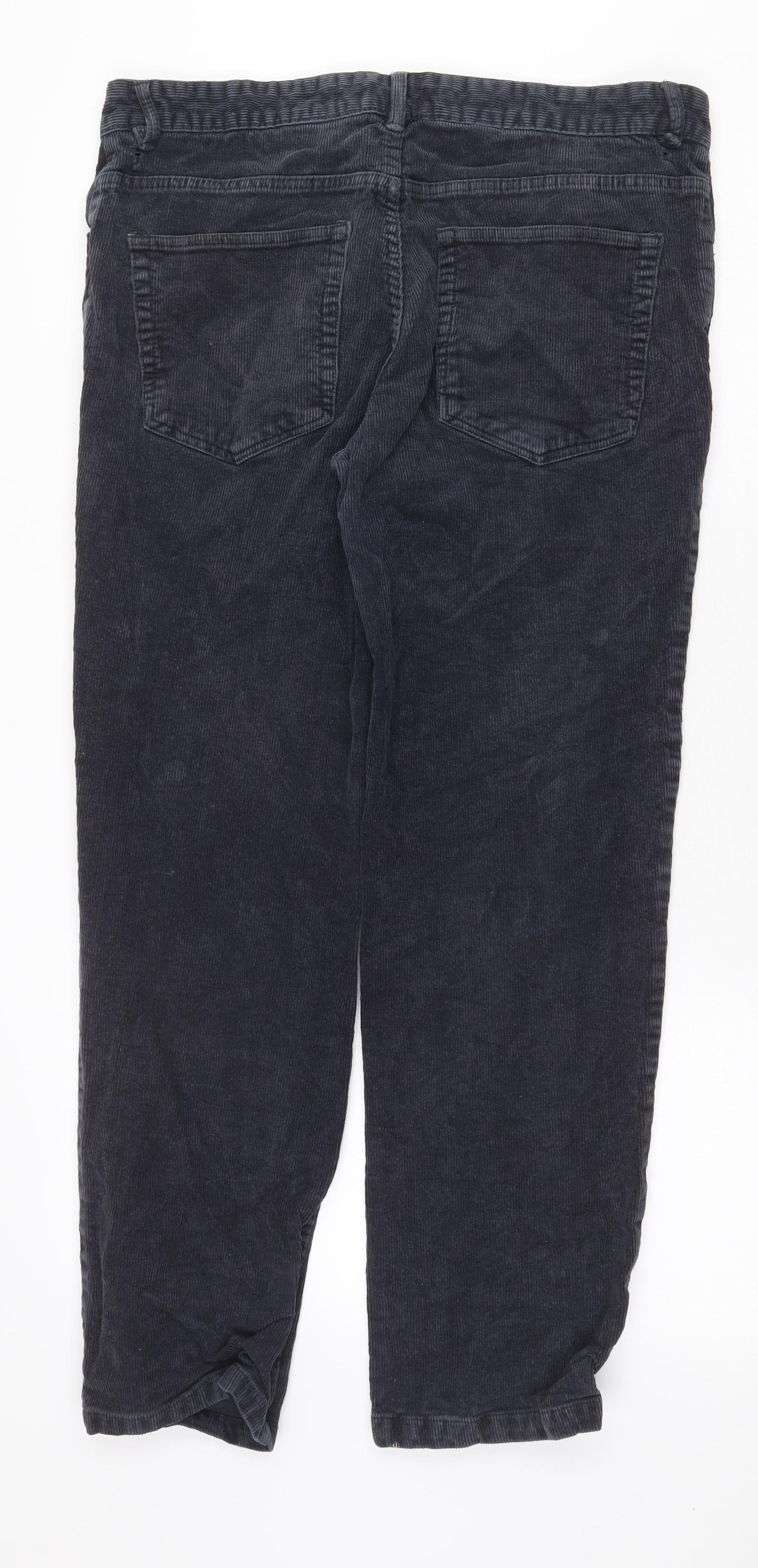 TU Mens Blue Cotton Straight Jeans Size 34 in Regular Zip