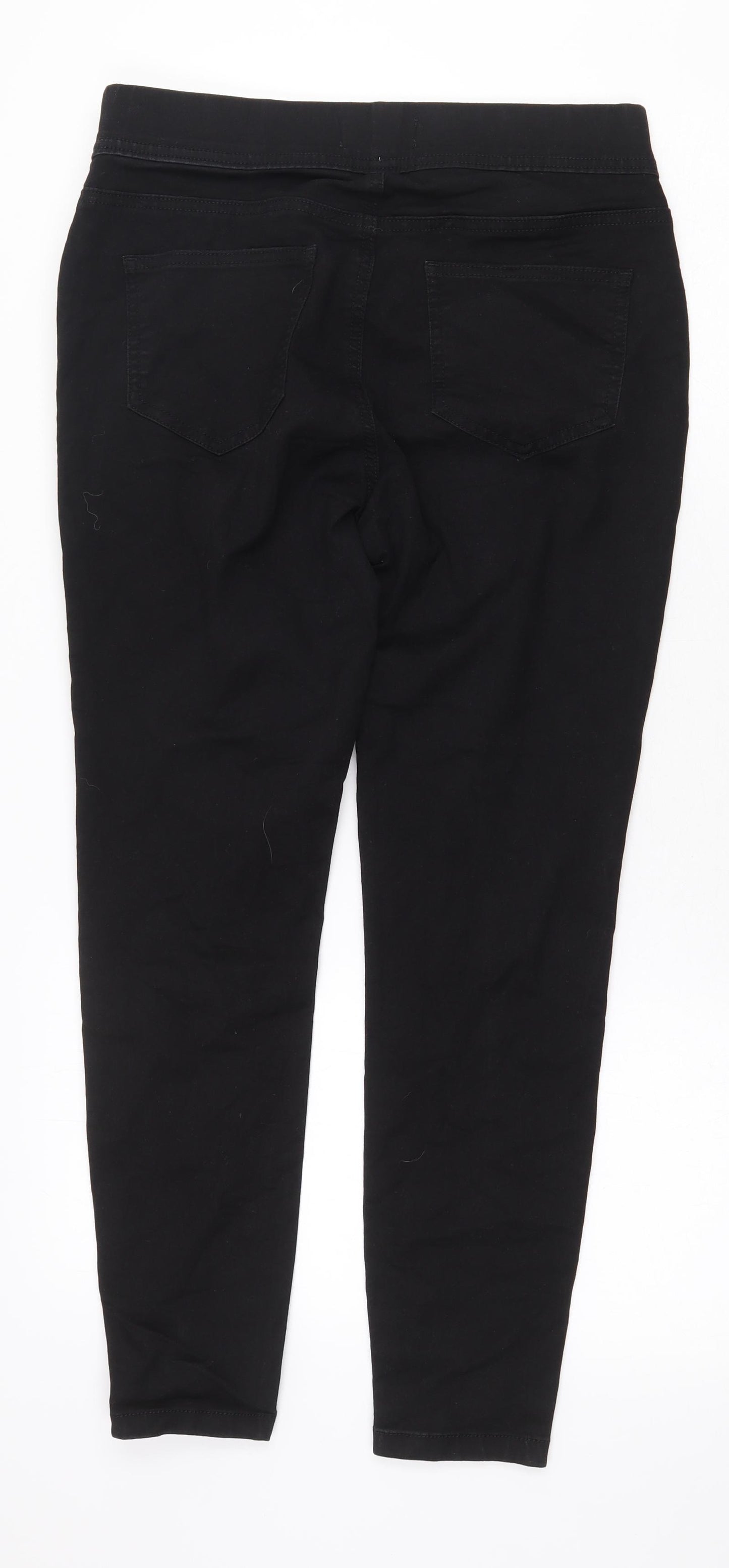 TU Womens Black Cotton Jegging Jeans Size 12 Regular