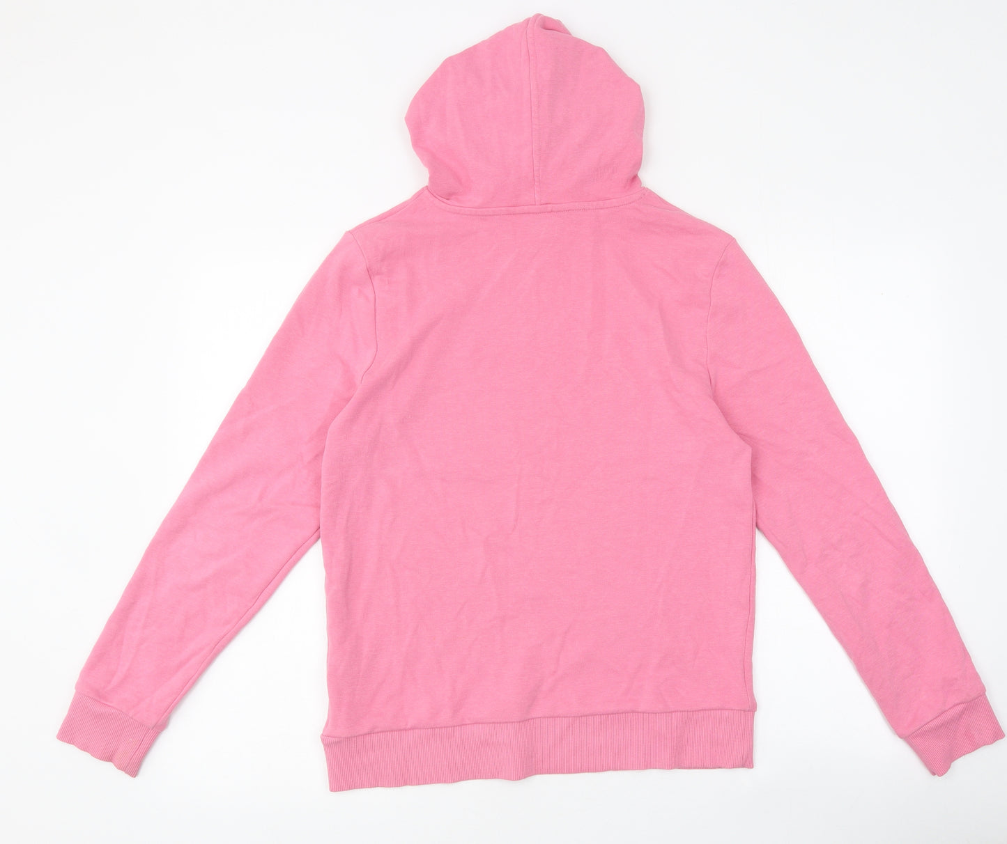 Marks and Spencer Womens Pink 100% Cotton Pullover Hoodie Size 8 Pullover