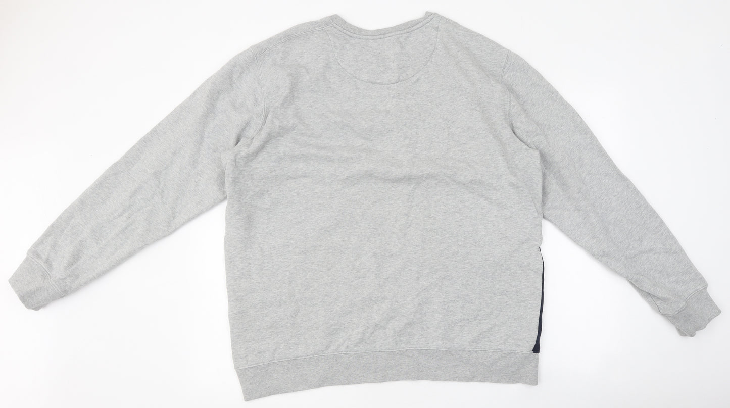 A-Frame Mens Grey Cotton Pullover Sweatshirt Size XL
