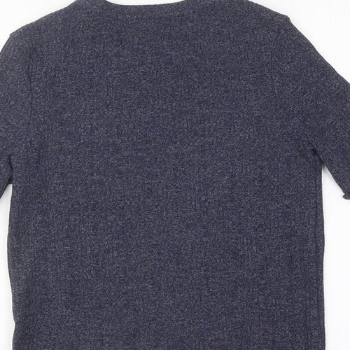 Limited Edition Womens Blue Viscose Basic T-Shirt Size 12 Round Neck