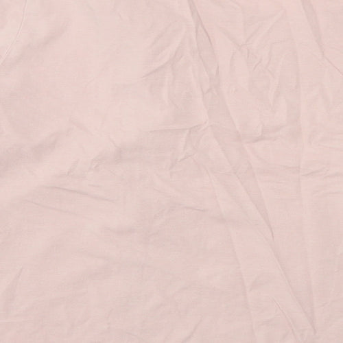 Oysho Womens Pink Polyester Basic Blouse Size L Round Neck
