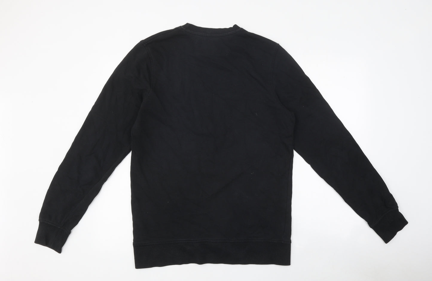 JACK AND JONES Mens Black Cotton Pullover Sweatshirt Size L