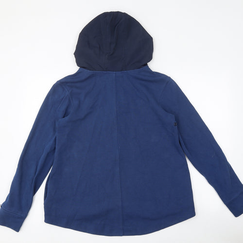 Nike Mens Blue Cotton Full Zip Hoodie Size S