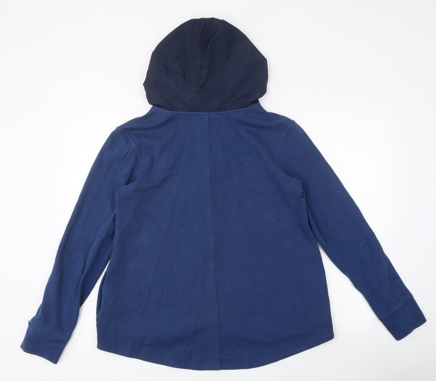 Nike Mens Blue Cotton Full Zip Hoodie Size S