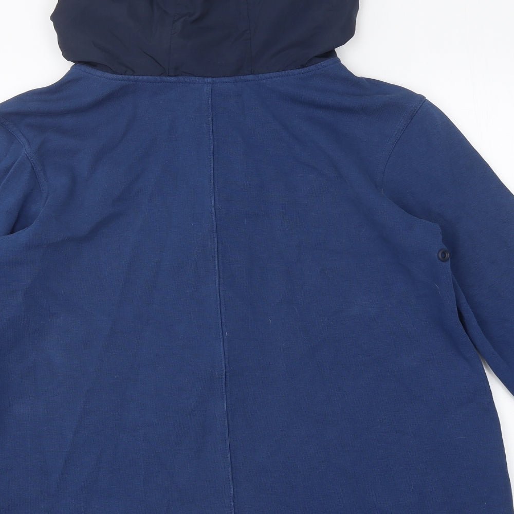 Nike Mens Blue Cotton Full Zip Hoodie Size S