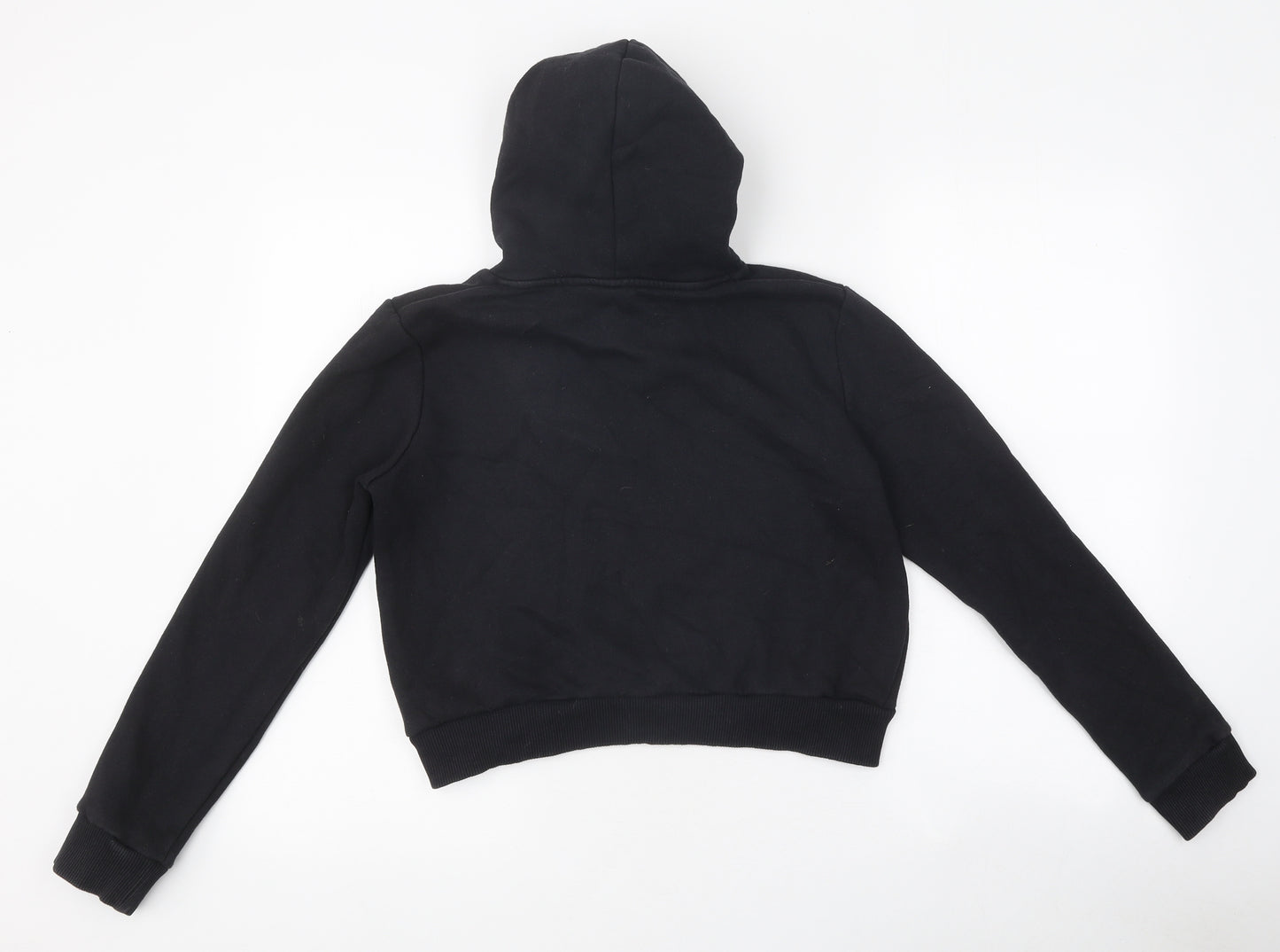 Hype Girls Black 100% Cotton Pullover Hoodie Size 13 Years Pullover