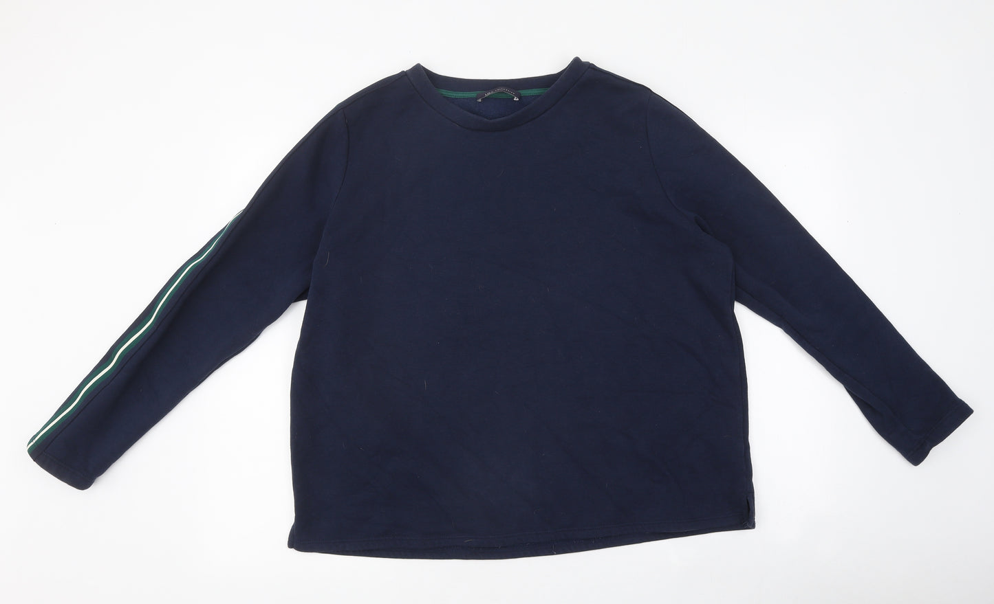 Marks and Spencer Womens Blue Polyester Pullover Sweatshirt Size 14 Pullover
