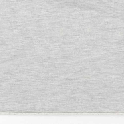 Topshop Womens Grey Polyester Pullover Sweatshirt Size 8 Pullover - Cropped