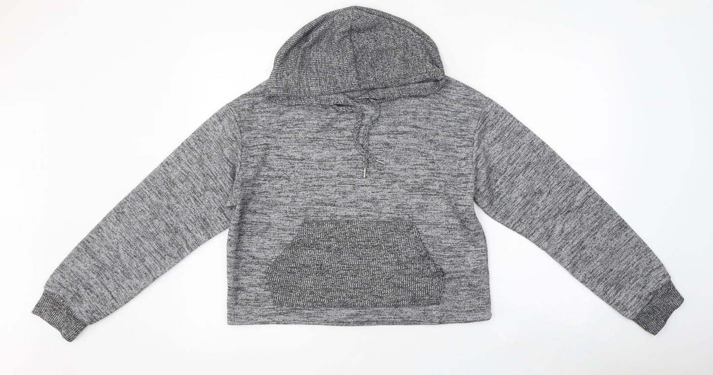 Primark Womens Grey Polyester Pullover Hoodie Size S Pullover