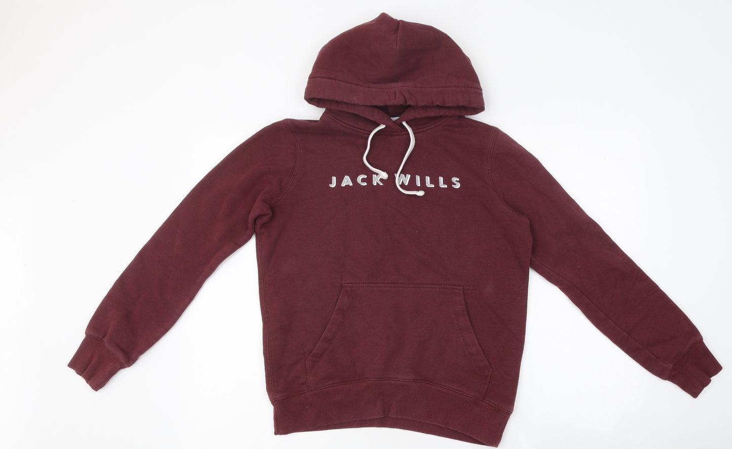 Jack Wills Womens Brown Cotton Pullover Hoodie Size 8 Pullover