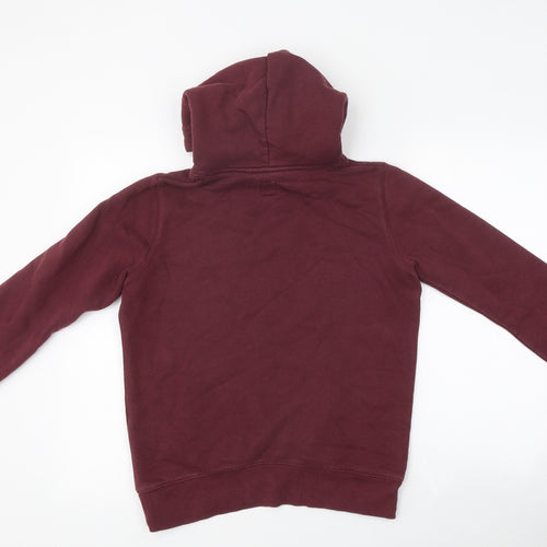 Jack Wills Womens Brown Cotton Pullover Hoodie Size 8 Pullover