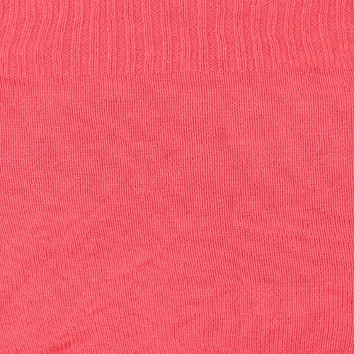 Isle Womens Pink Round Neck Acrylic Pullover Jumper Size M