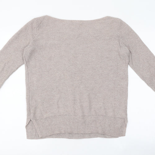 Gap Womens Beige Polyester Pullover Sweatshirt Size S Pullover
