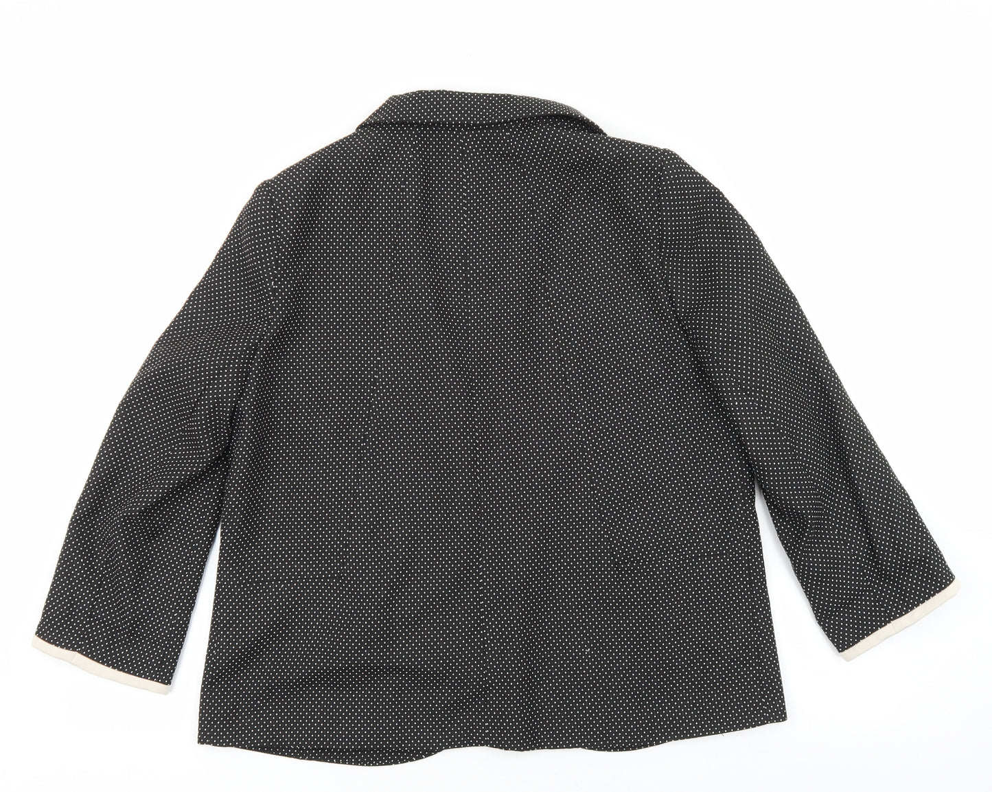 Wallis Womens Black Geometric Jacket Blazer Size 16