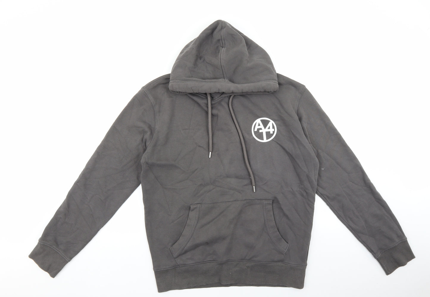 ANTHEM Mens Grey Cotton Pullover Hoodie Size M