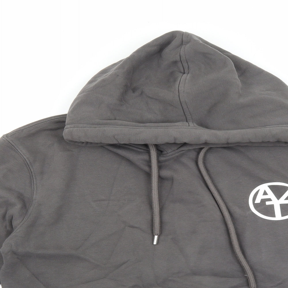 ANTHEM Mens Grey Cotton Pullover Hoodie Size M