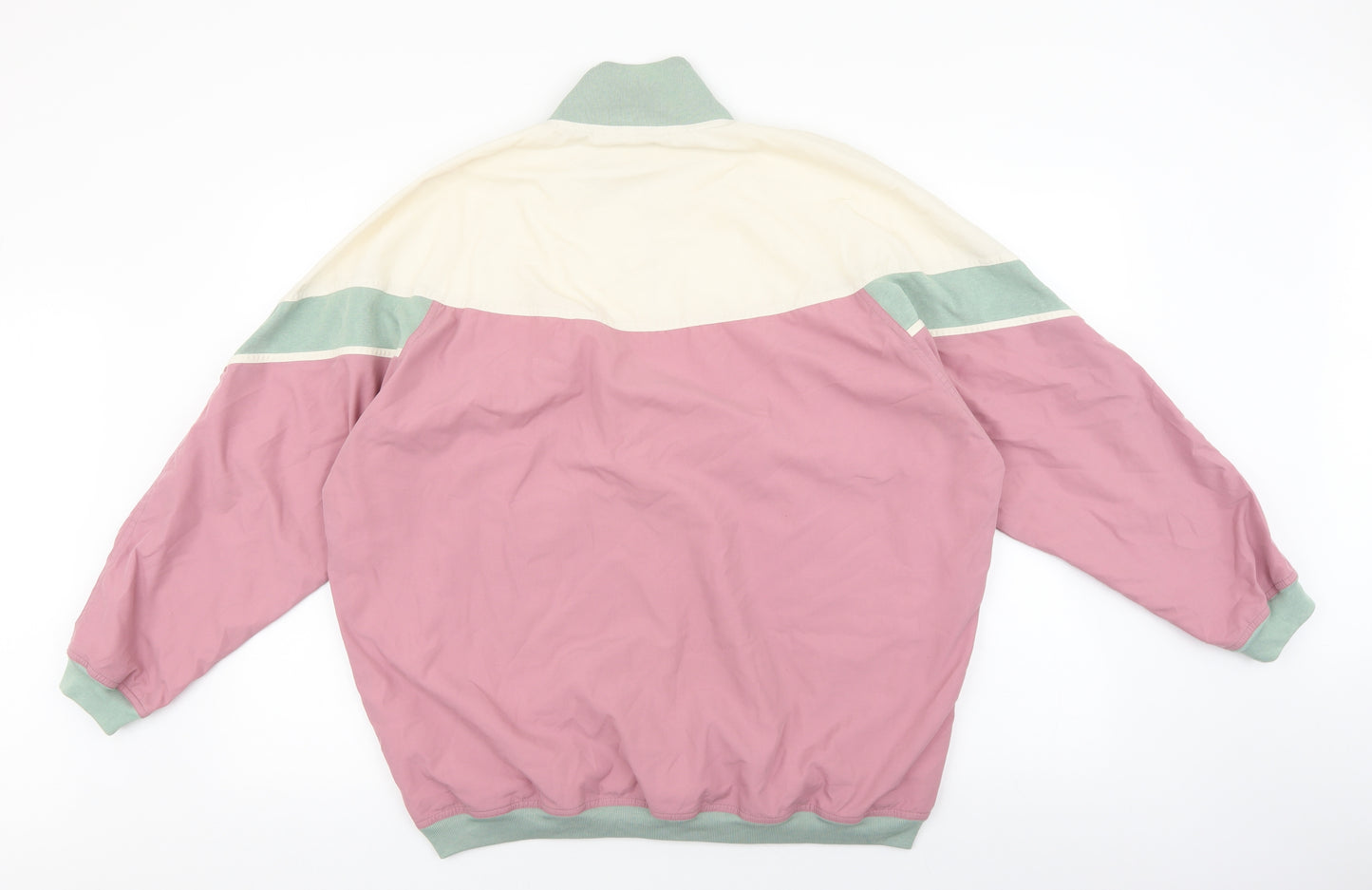 St Michaels Womens Multicoloured Geometric Polyester Pullover Sweatshirt One Size Zip