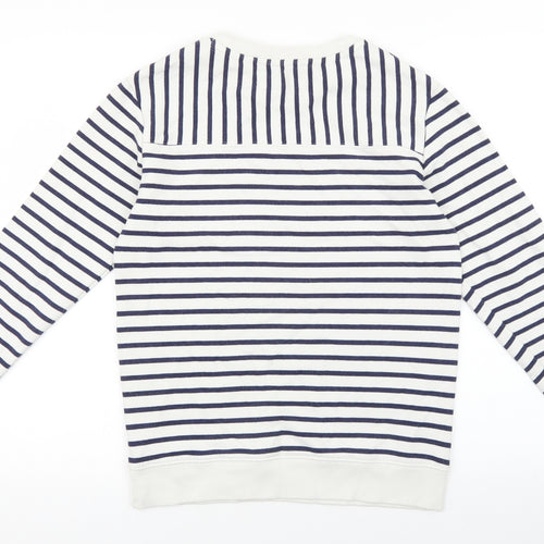 NEXT Womens Multicoloured Striped Cotton Pullover Sweatshirt Size S Pullover