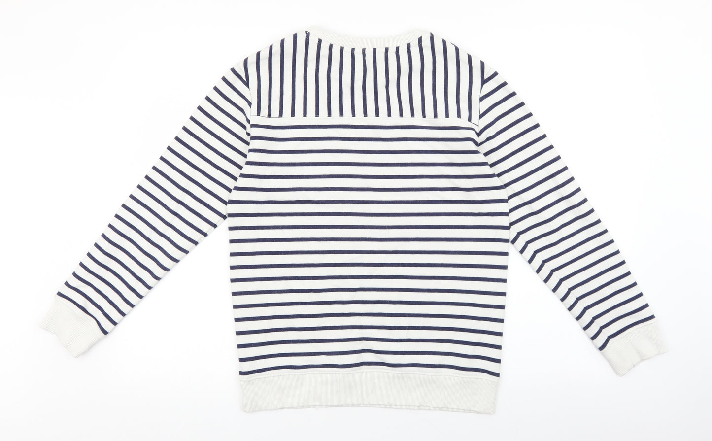 NEXT Womens Multicoloured Striped Cotton Pullover Sweatshirt Size S Pullover