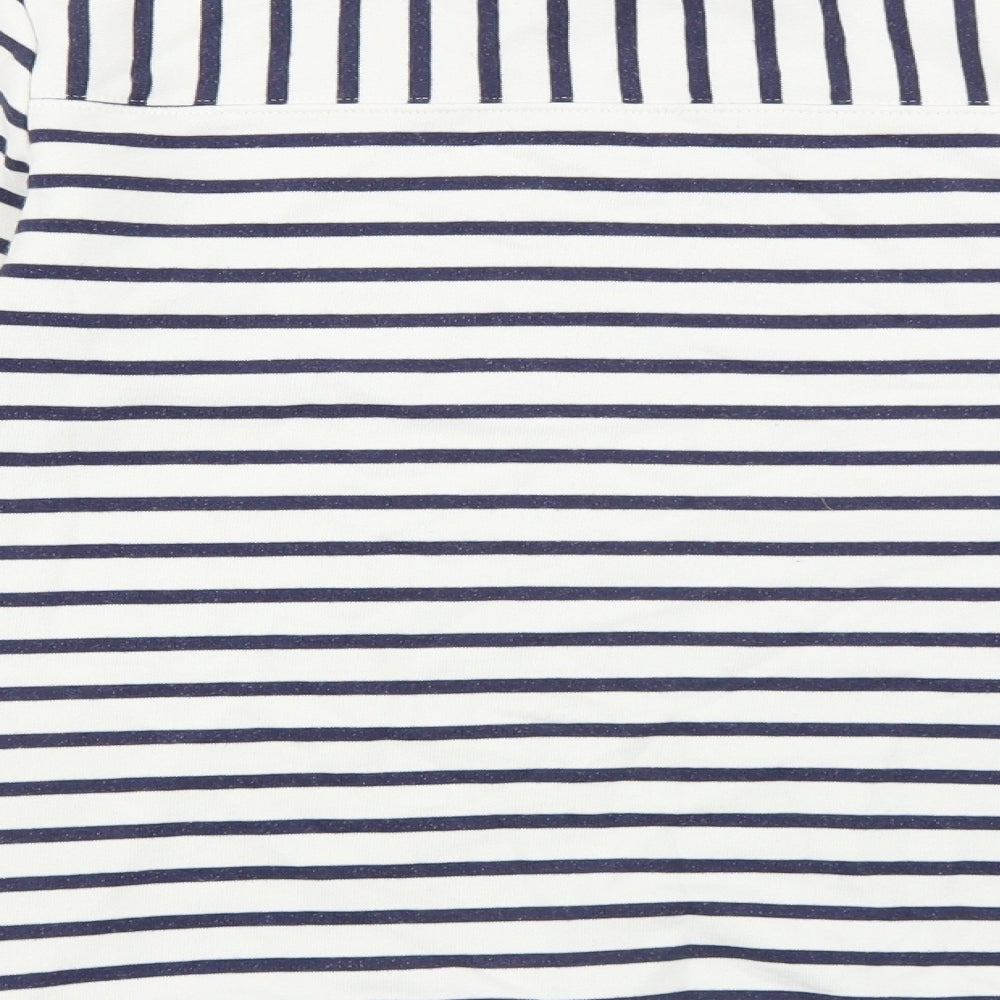 NEXT Womens Multicoloured Striped Cotton Pullover Sweatshirt Size S Pullover
