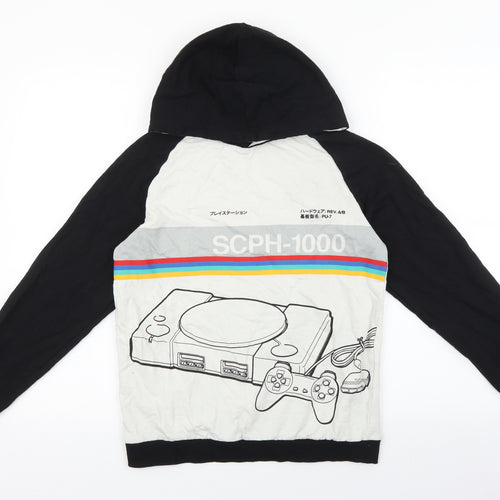 PlayStation Boys Multicoloured Colourblock Cotton Pullover Hoodie Size 13-14 Years Pullover - Games Console