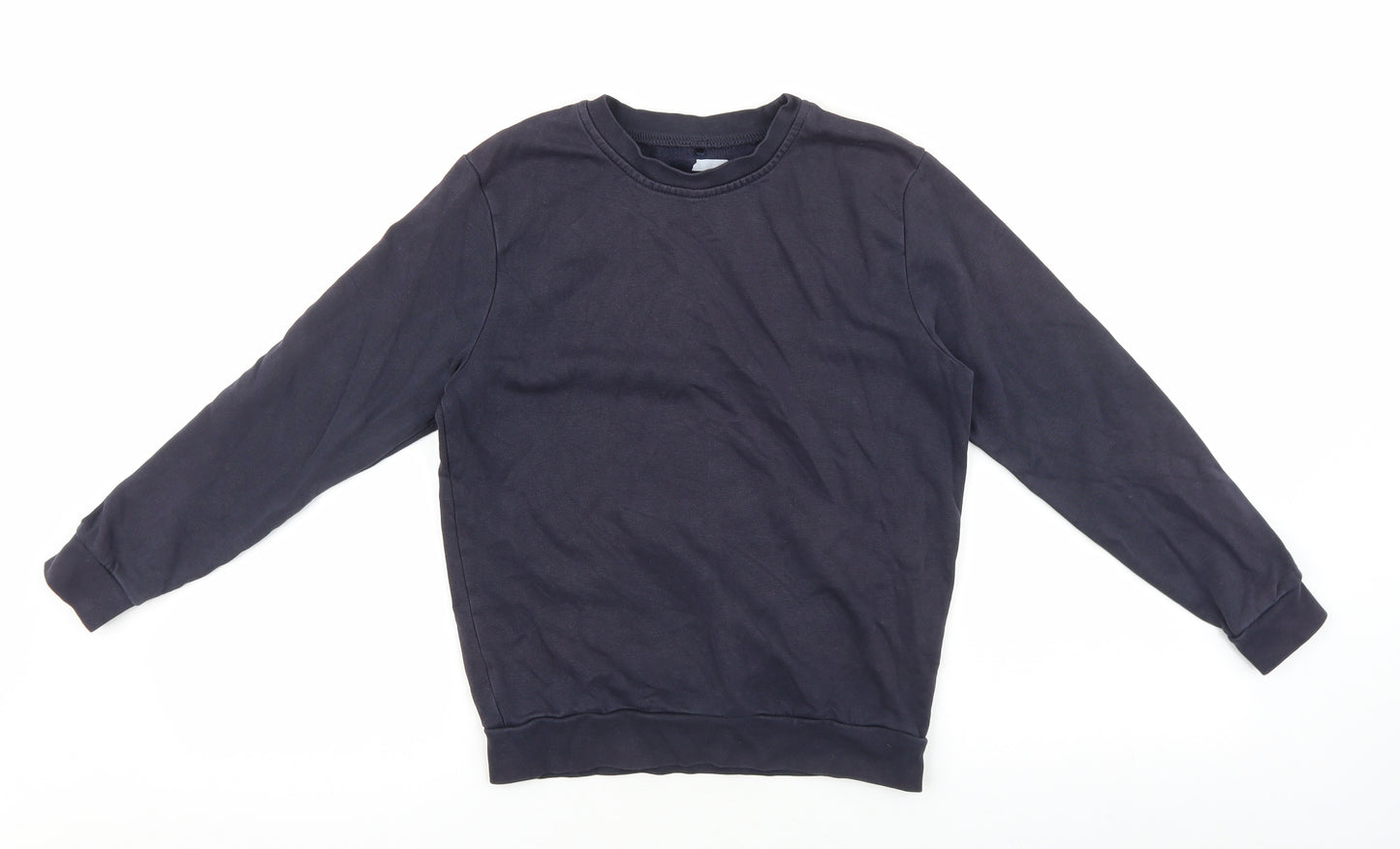 George Boys Blue Cotton Pullover Sweatshirt Size 9-10 Years Pullover