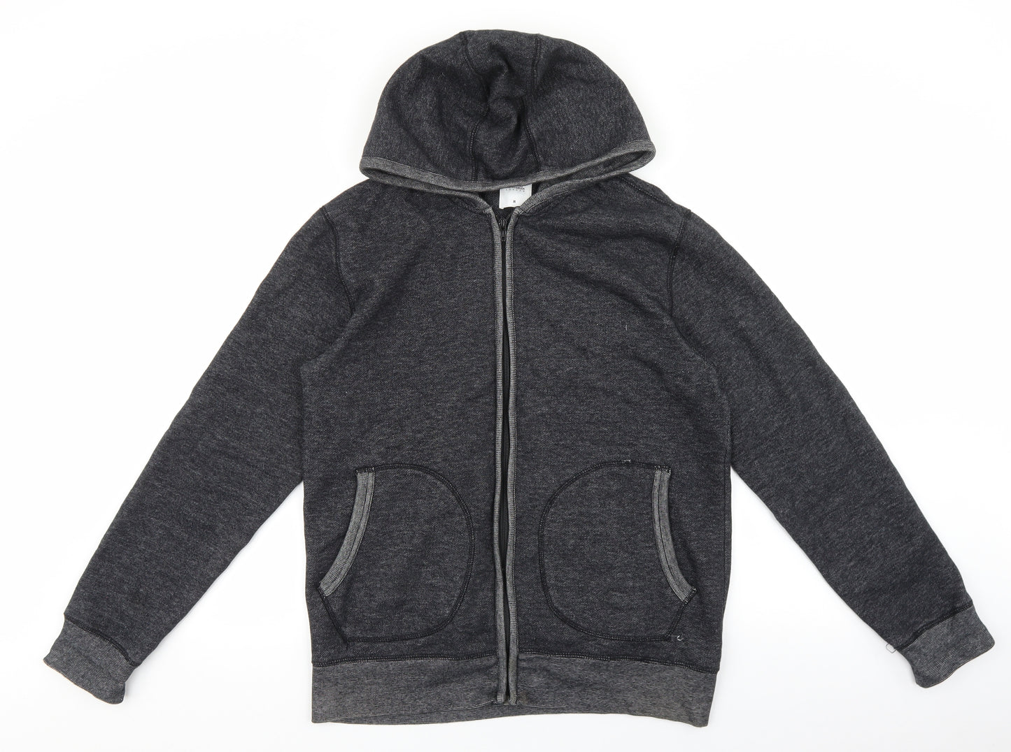 Burton Mens Grey Cotton Full Zip Hoodie Size M