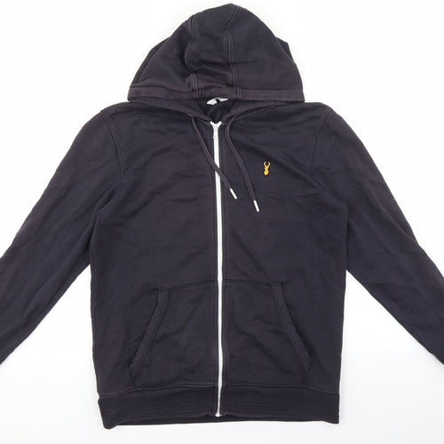 NEXT Mens Blue Cotton Full Zip Hoodie Size M
