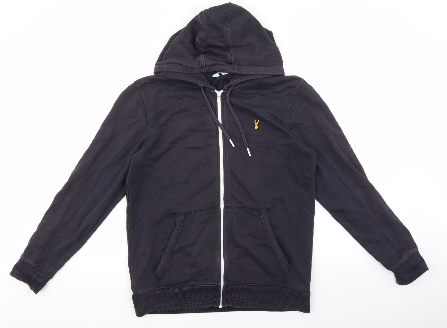 NEXT Mens Blue Cotton Full Zip Hoodie Size M